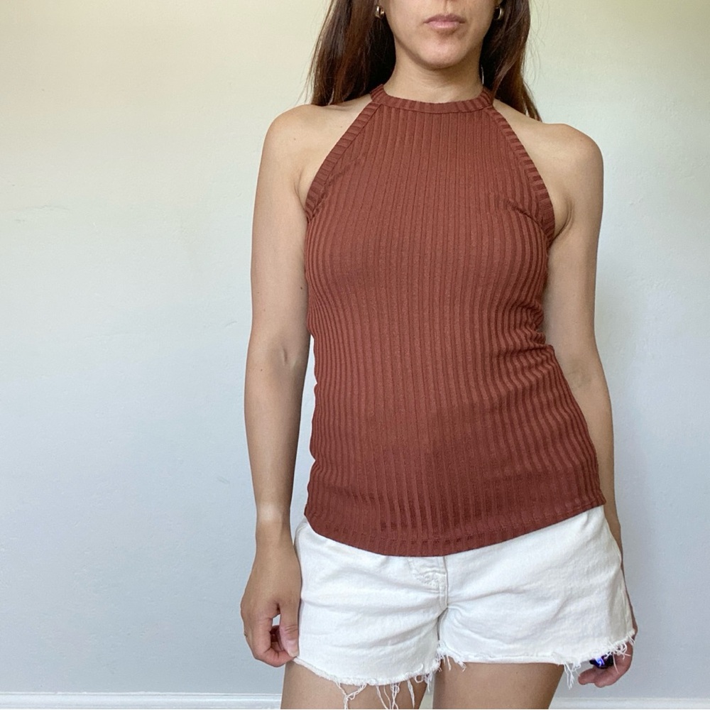 Madewell Ribbed Cutaway Crewneck Tank